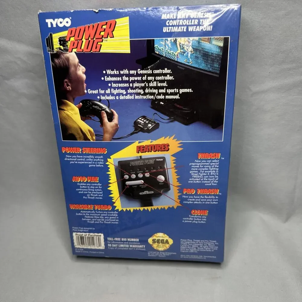 SEGA GENESIS “TYCO” POWER PLUG Controller Adapter (New In Box)